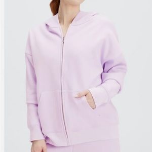 NWT Fabletics Go-To Full-Zip Hoodie Purple Sweatshirt Lilac sz M